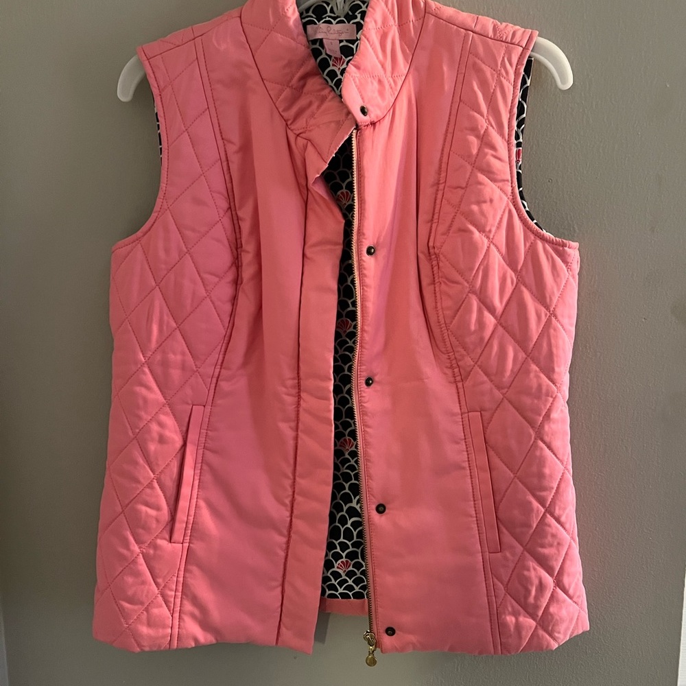 Pink quilted Lilly Pulitzer vest